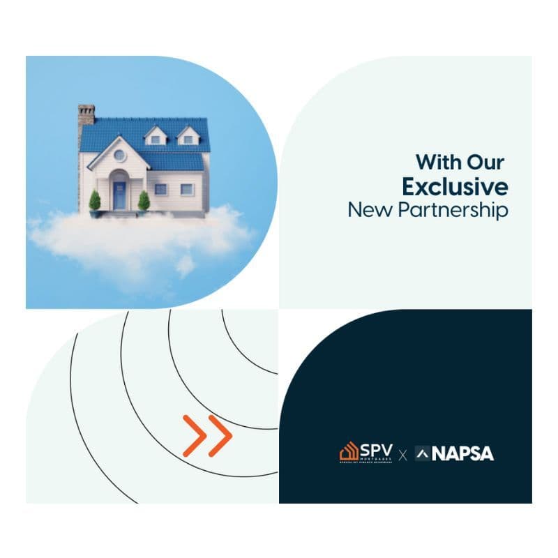 Illustration of SPV Mortgages' exclusive partnership with NAPSA.