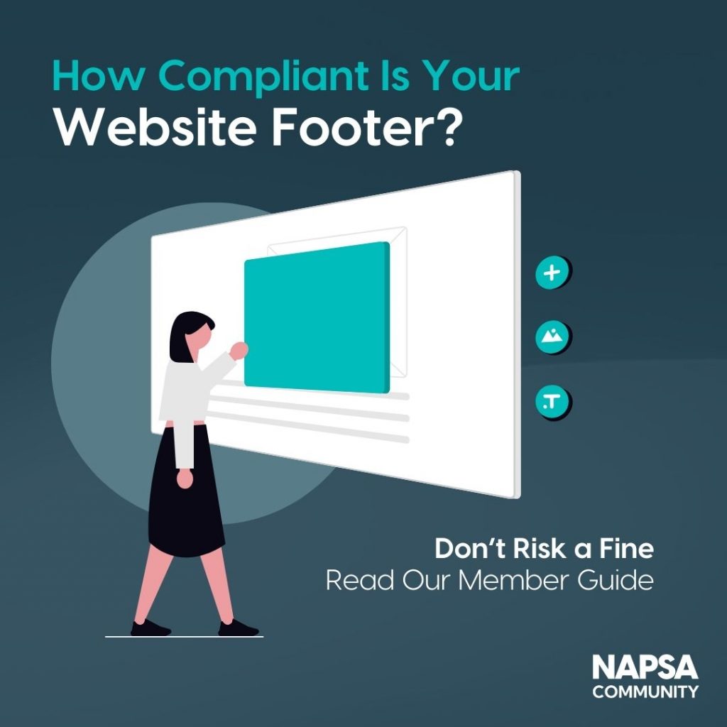 Website footer compliance