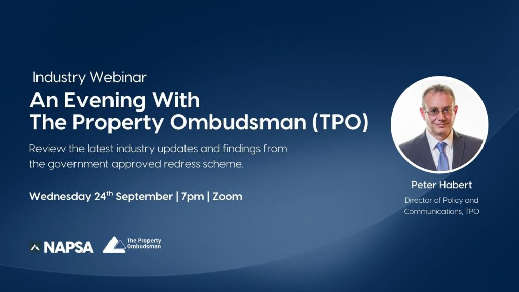 The Property Ombudsman (TPO) webinar with NAPSA